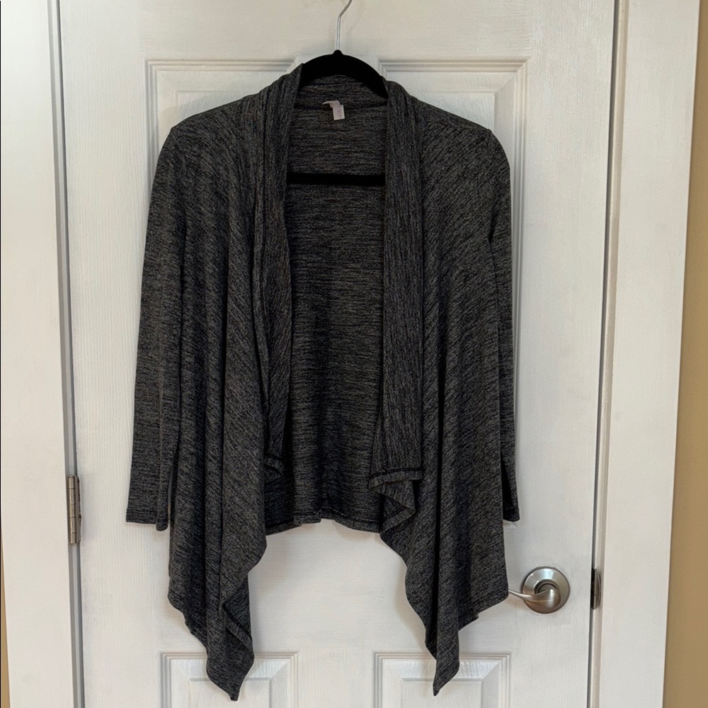 Haani Charcoal Drape Cardigan